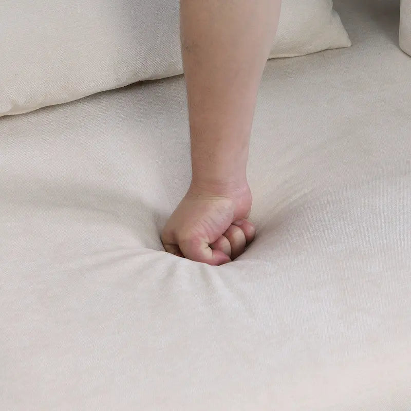 Fauteuil surdimensionné avec rangement et accoudoir asymétrique