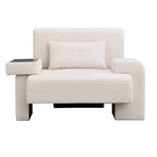 Fauteuil surdimensionné avec rangement et accoudoir asymétrique