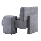 Fauteuil surdimensionné avec rangement et accoudoir asymétrique