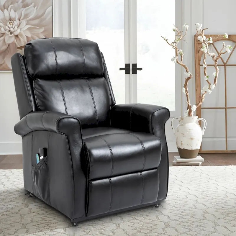 Fauteuil inclinable releveur en similicuir