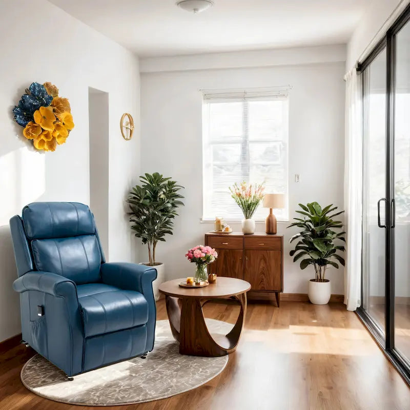 Fauteuil inclinable releveur en similicuir
