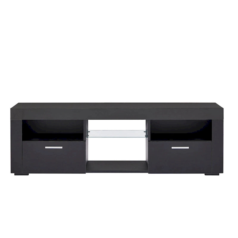 Meuble TV de 130 cm avec lumières LED pour téléviseurs jusqu'à 175 cm