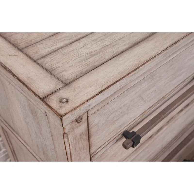 Commode à 7 tiroirs au fini rustique