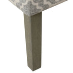 Fauteuil d'appoint Ash Gray à motif géométrique classique