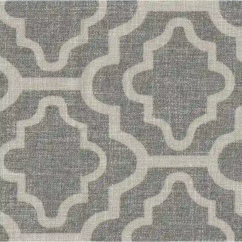 Fauteuil d'appoint Ash Gray à motif géométrique classique