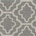 Fauteuil d'appoint Ash Gray à motif géométrique classique