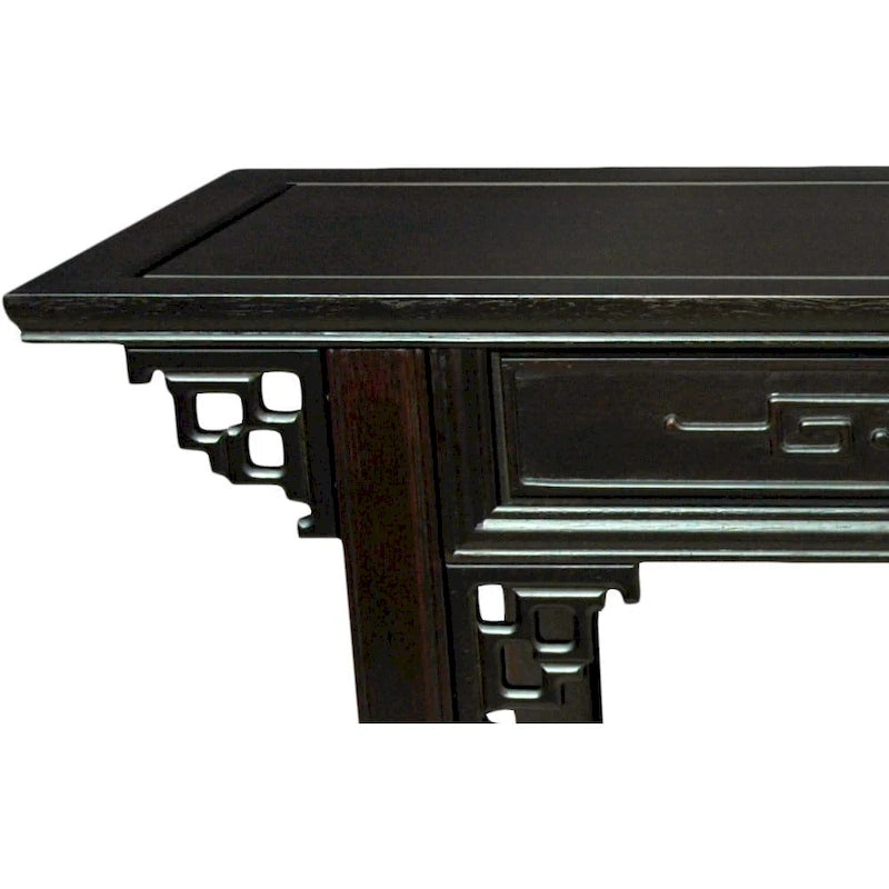 Banc sculpté en palissandre