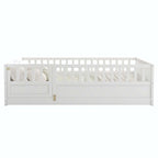 Lit au sol pour enfant avec cadre clôturé – Grand lit double et lit simple