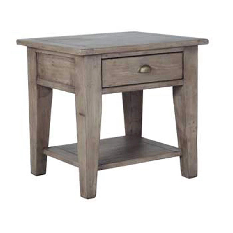 Table d'appoint en bois recyclé