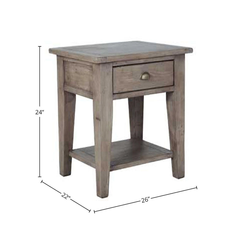 Table d'appoint en bois recyclé