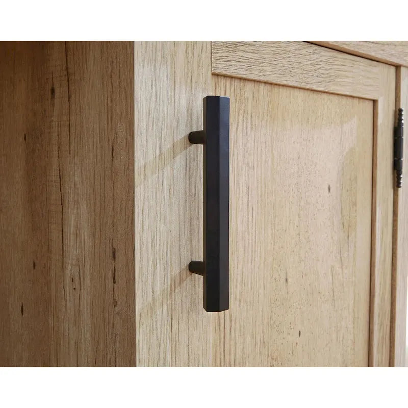 Crédence de bureau de 183 cm avec rangement et tiroir classeur