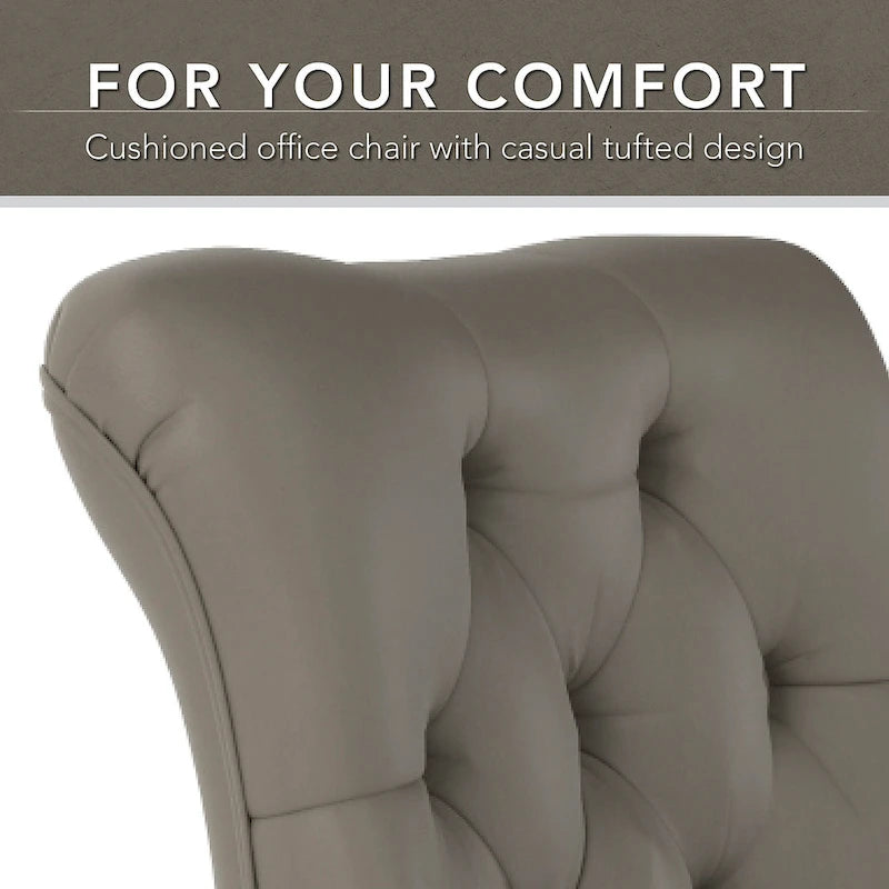 Chaise de bureau capitonnée à dossier mi-haut